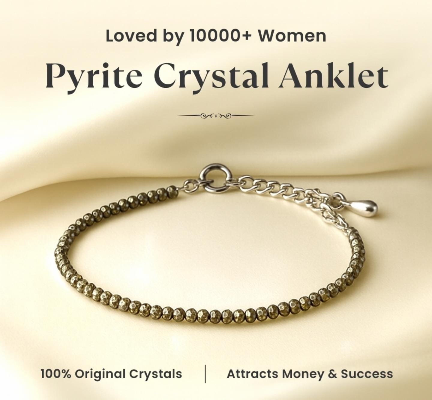 Pyrite Crystal Anklet